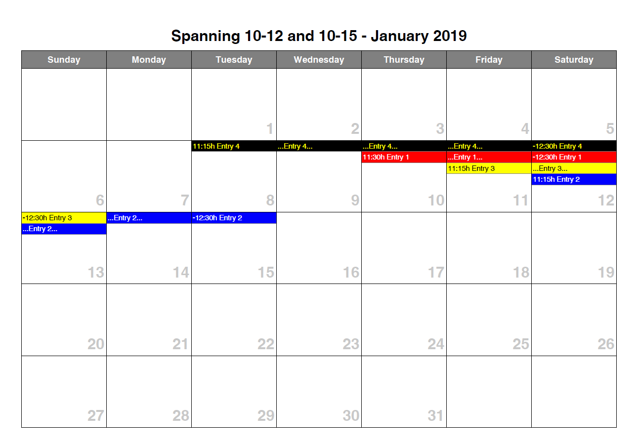 Events which span days