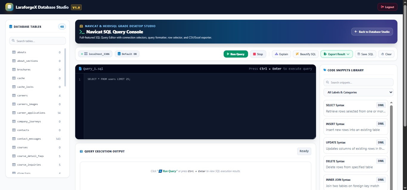 Interactive SQL Console