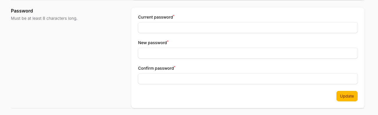 Screenshot of Two Factor codes