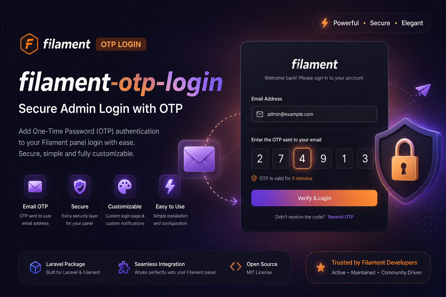 OTP Login for FilamentPHP