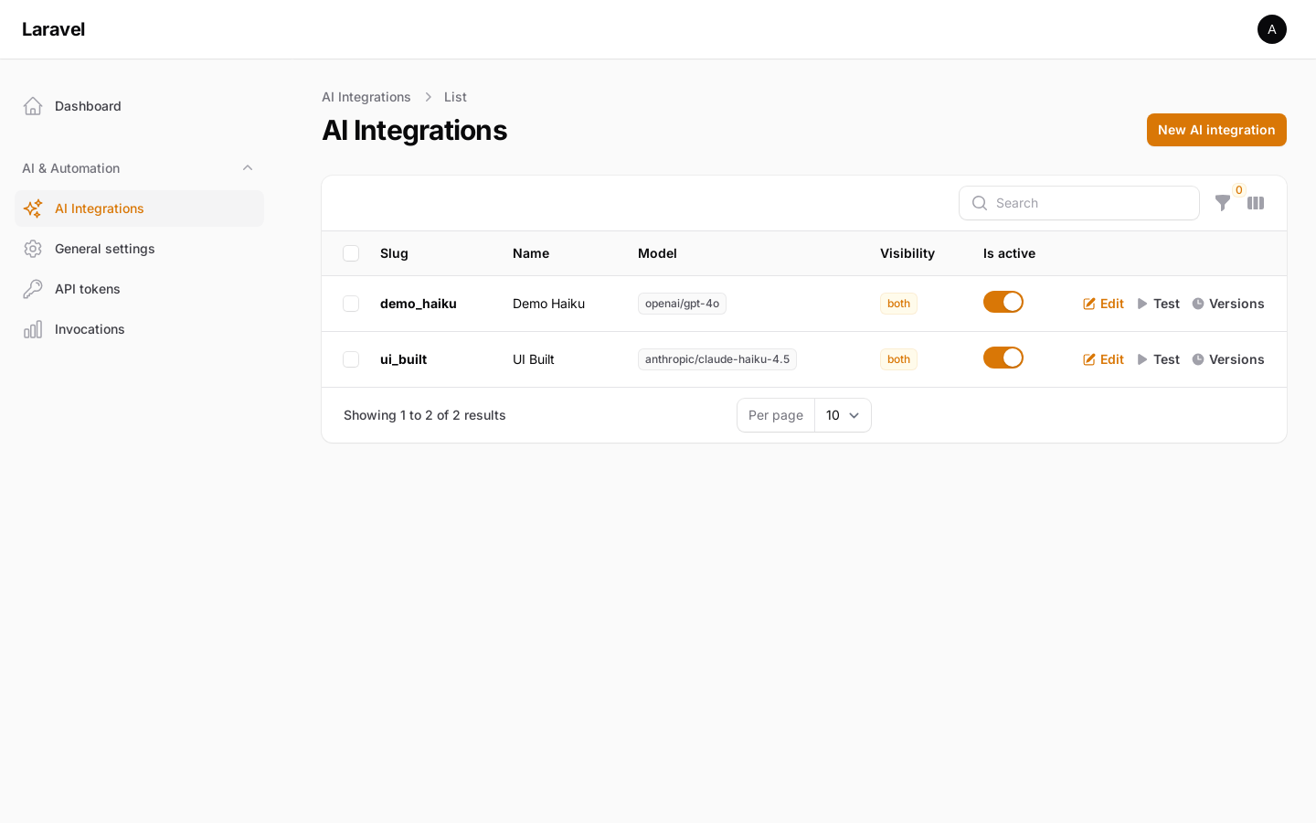 Integrations