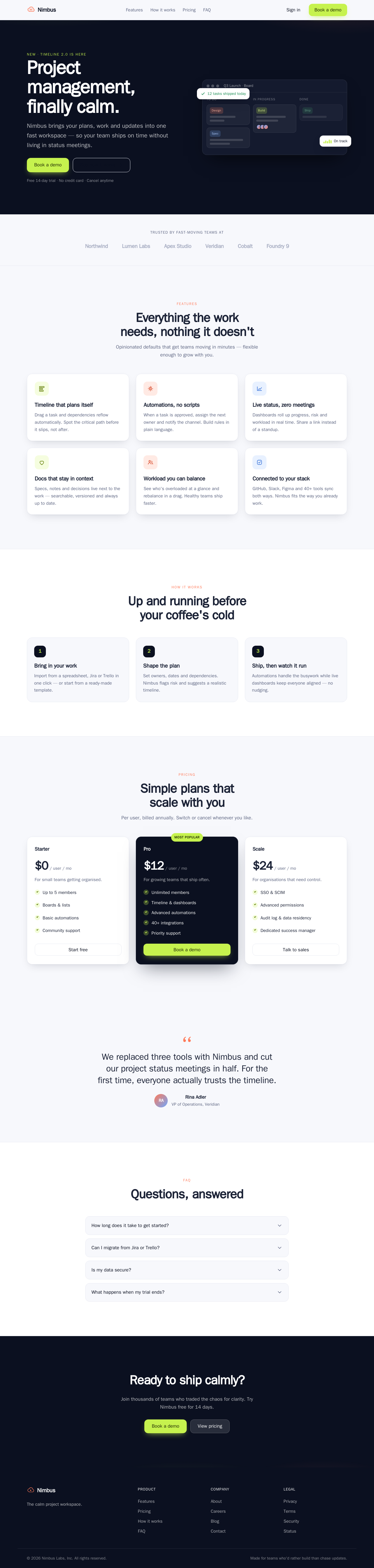 Marketing site