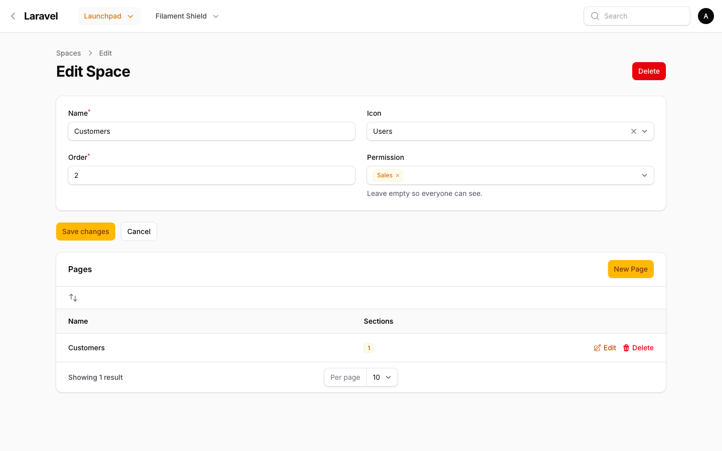 Role-based permissions
