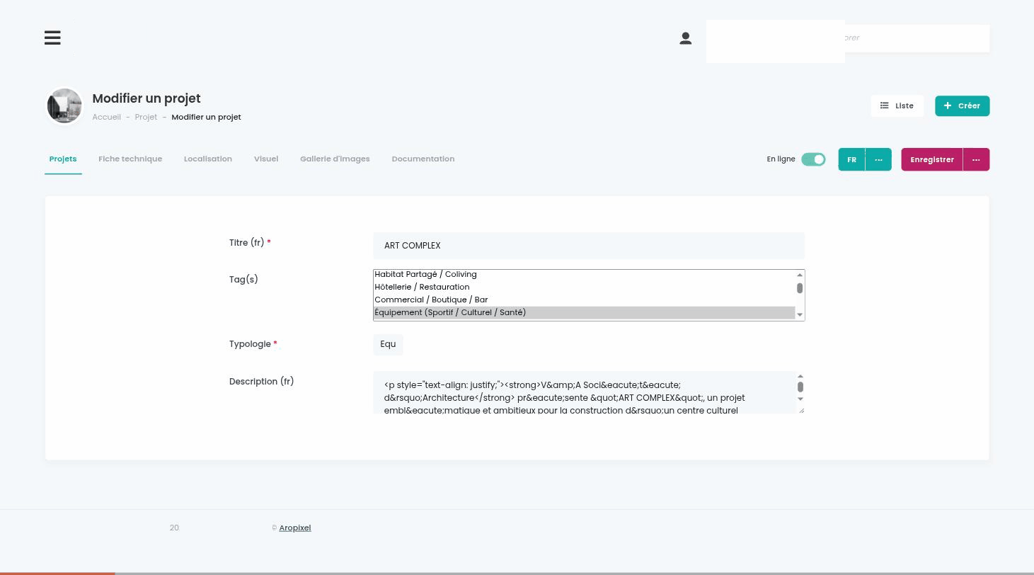 AropixelAdminBundle: walking through a generated CRUD