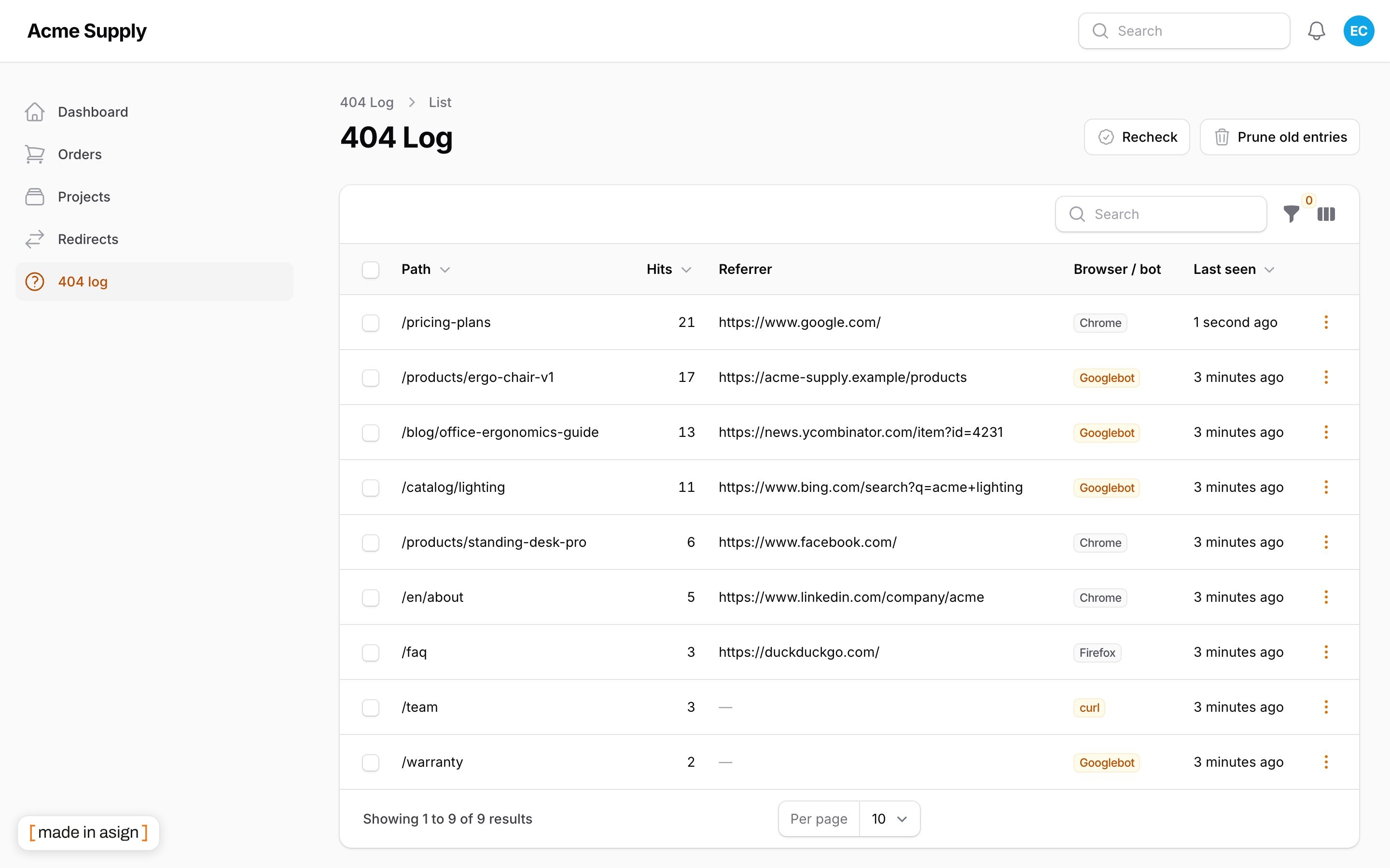404 log