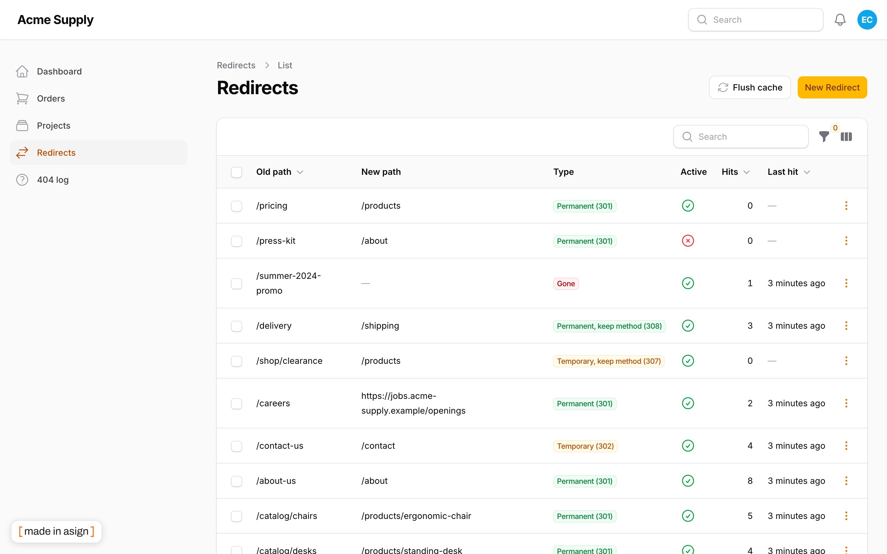 Redirects