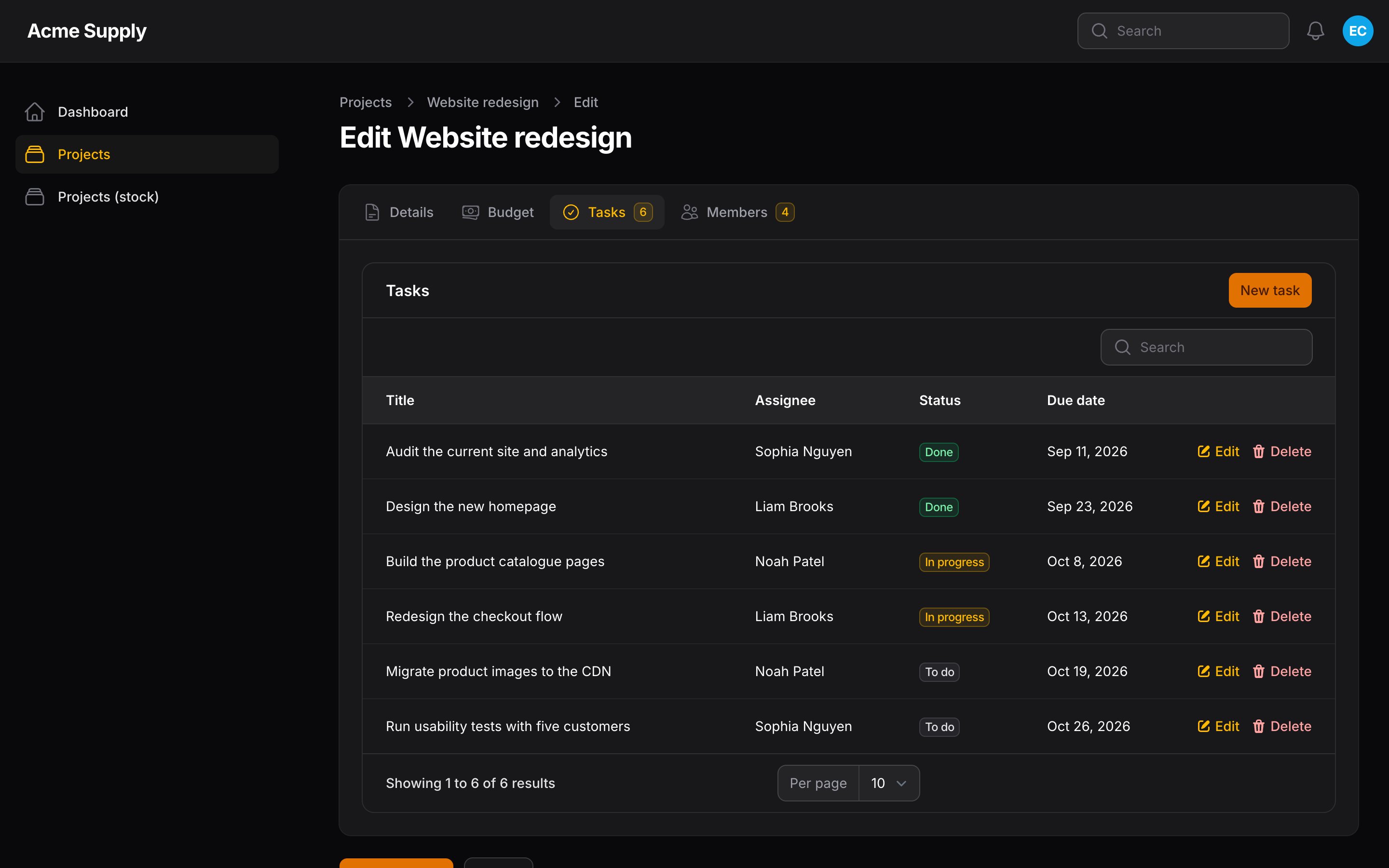 Dark mode
