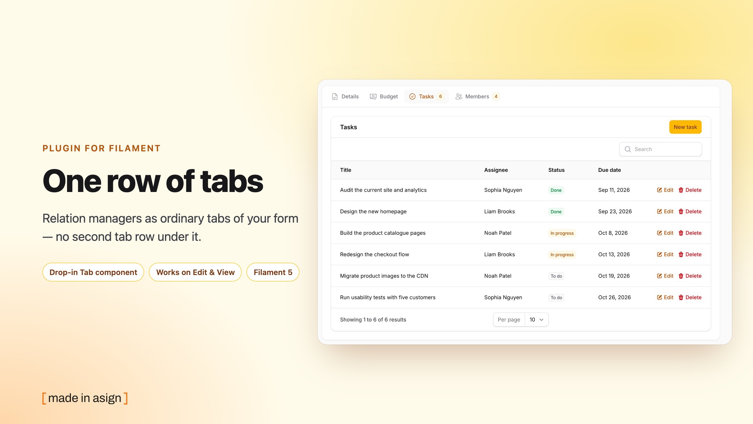 Filament Relation Manager Tabs