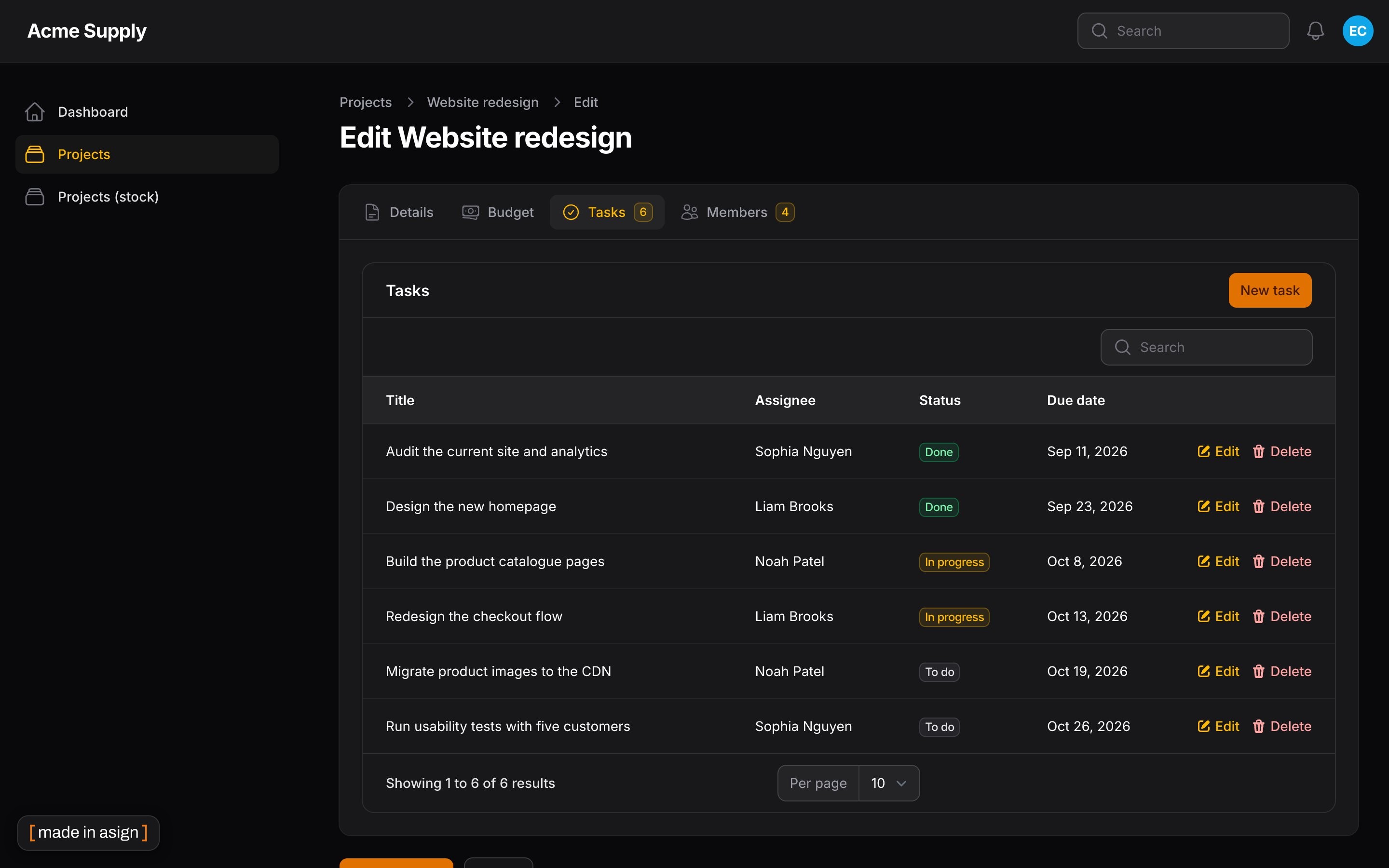 Dark mode