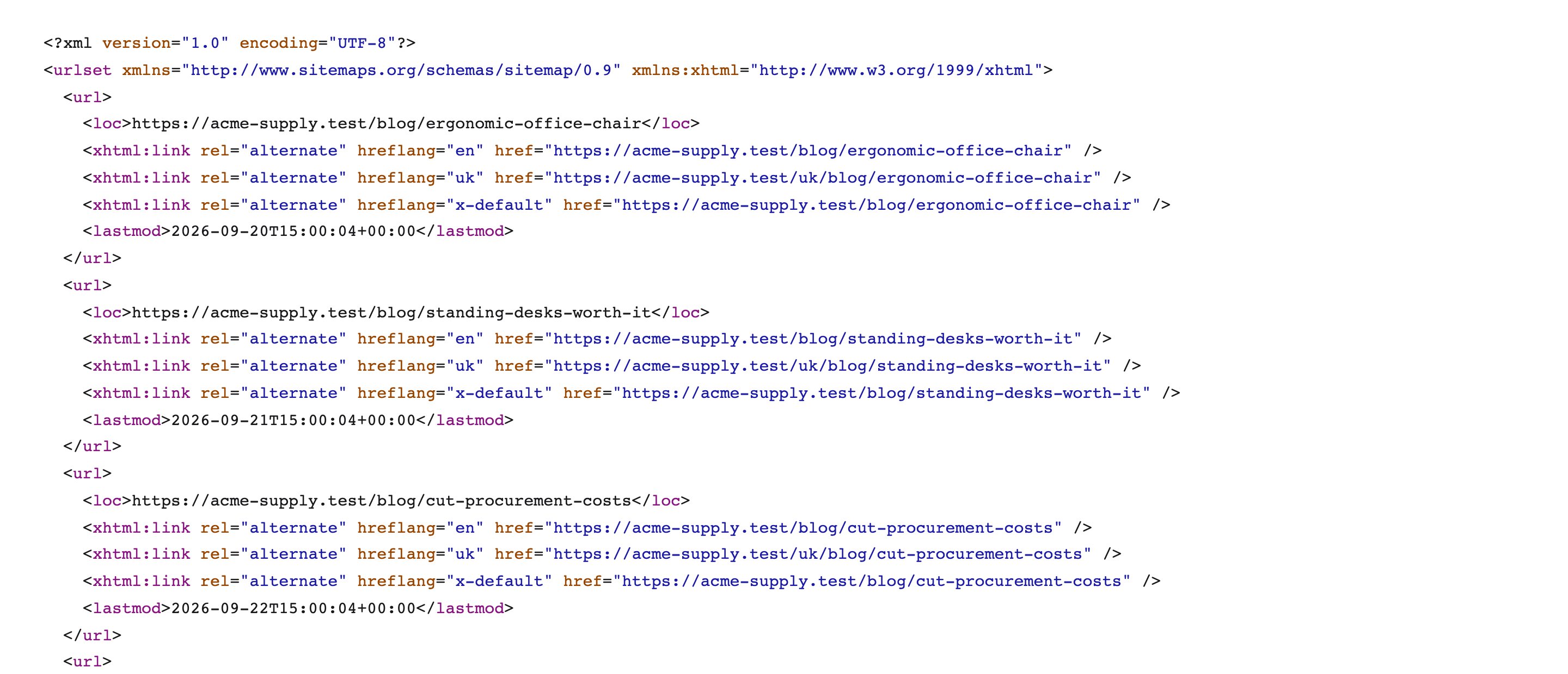Generated sitemap.xml