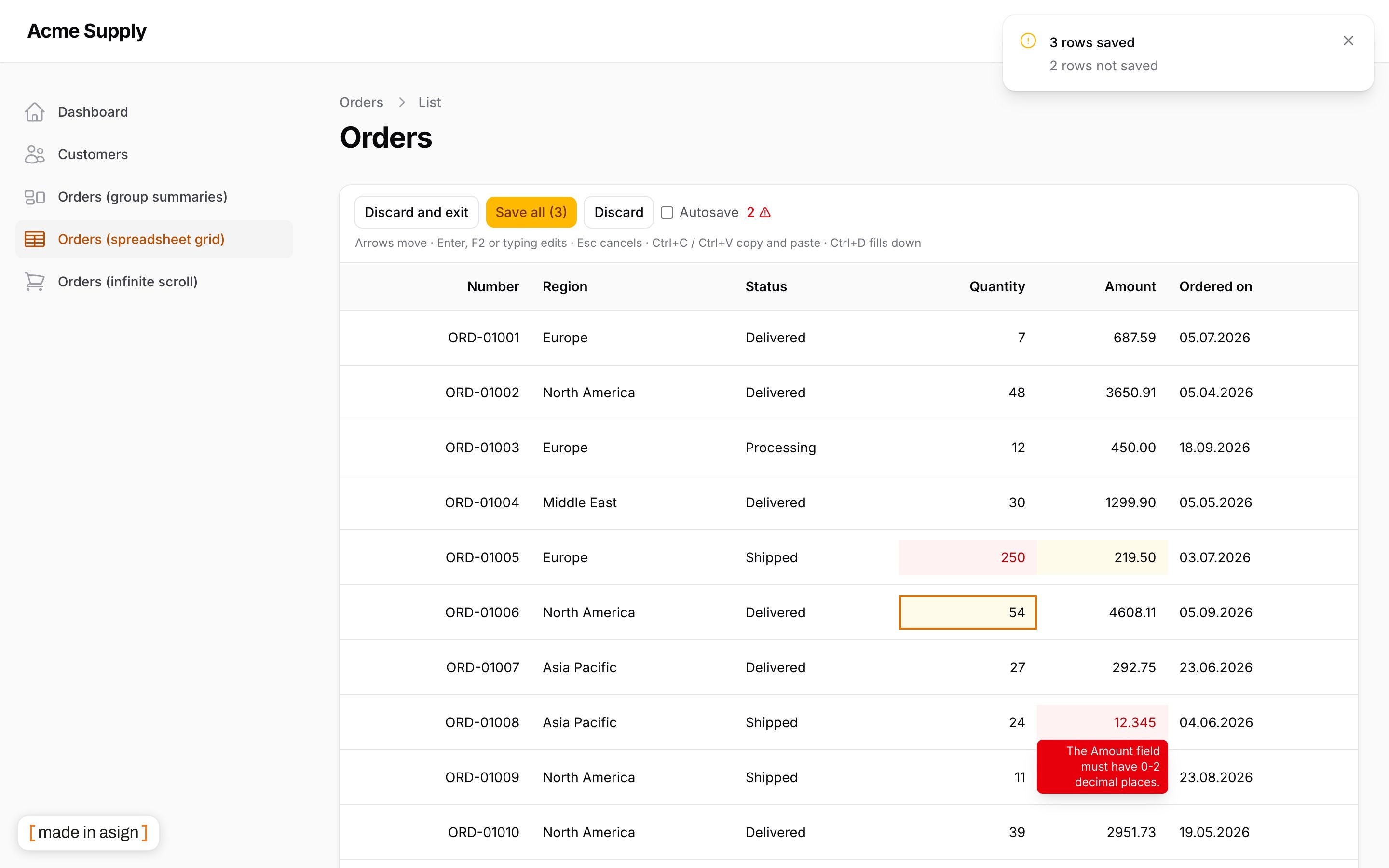Save all with per-cell errors