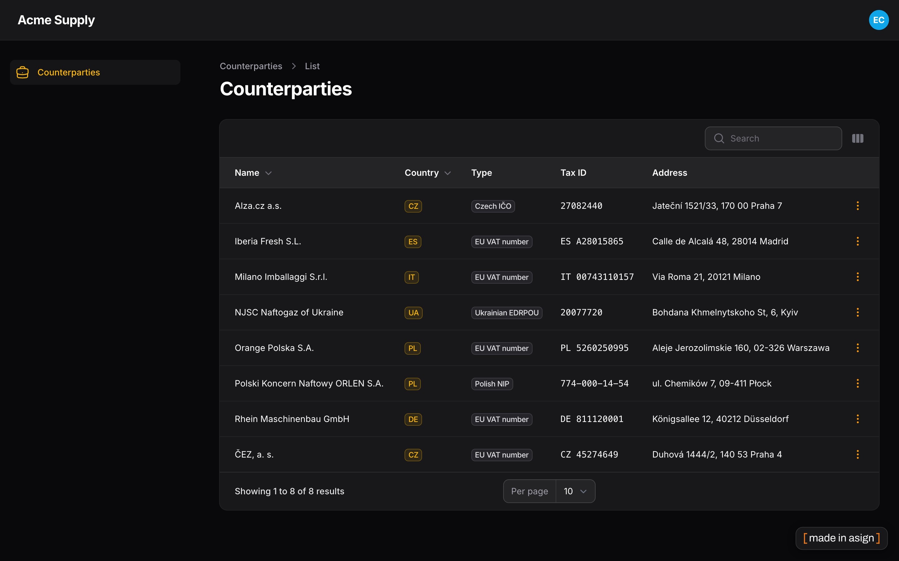Dark mode