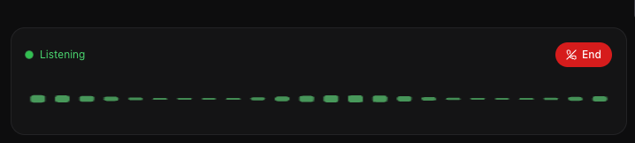 Realtime voice โ listening