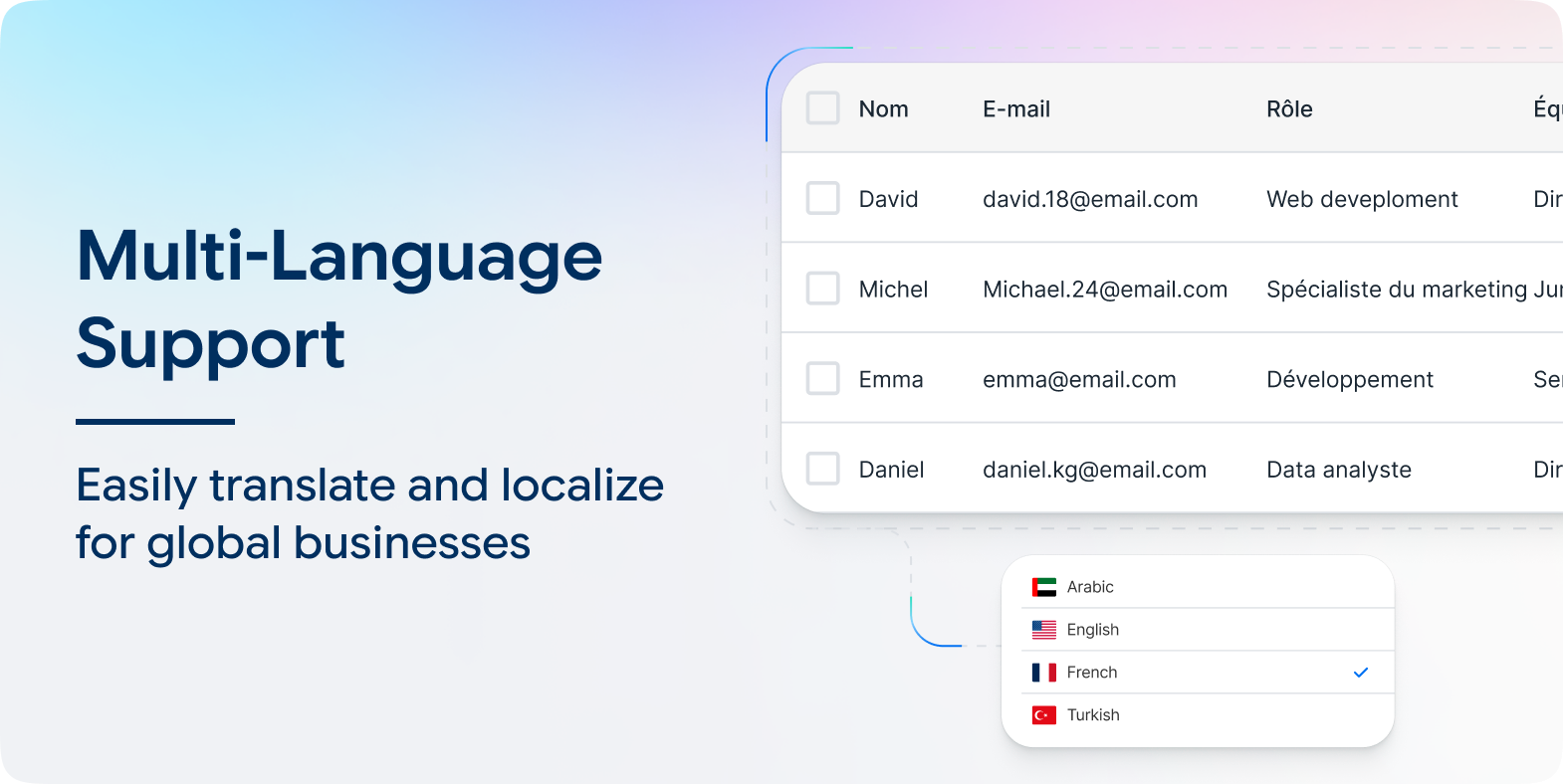 Multi-Language Support
