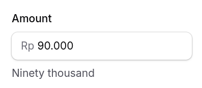 Numeric input