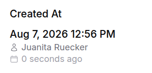 Timestamp entry