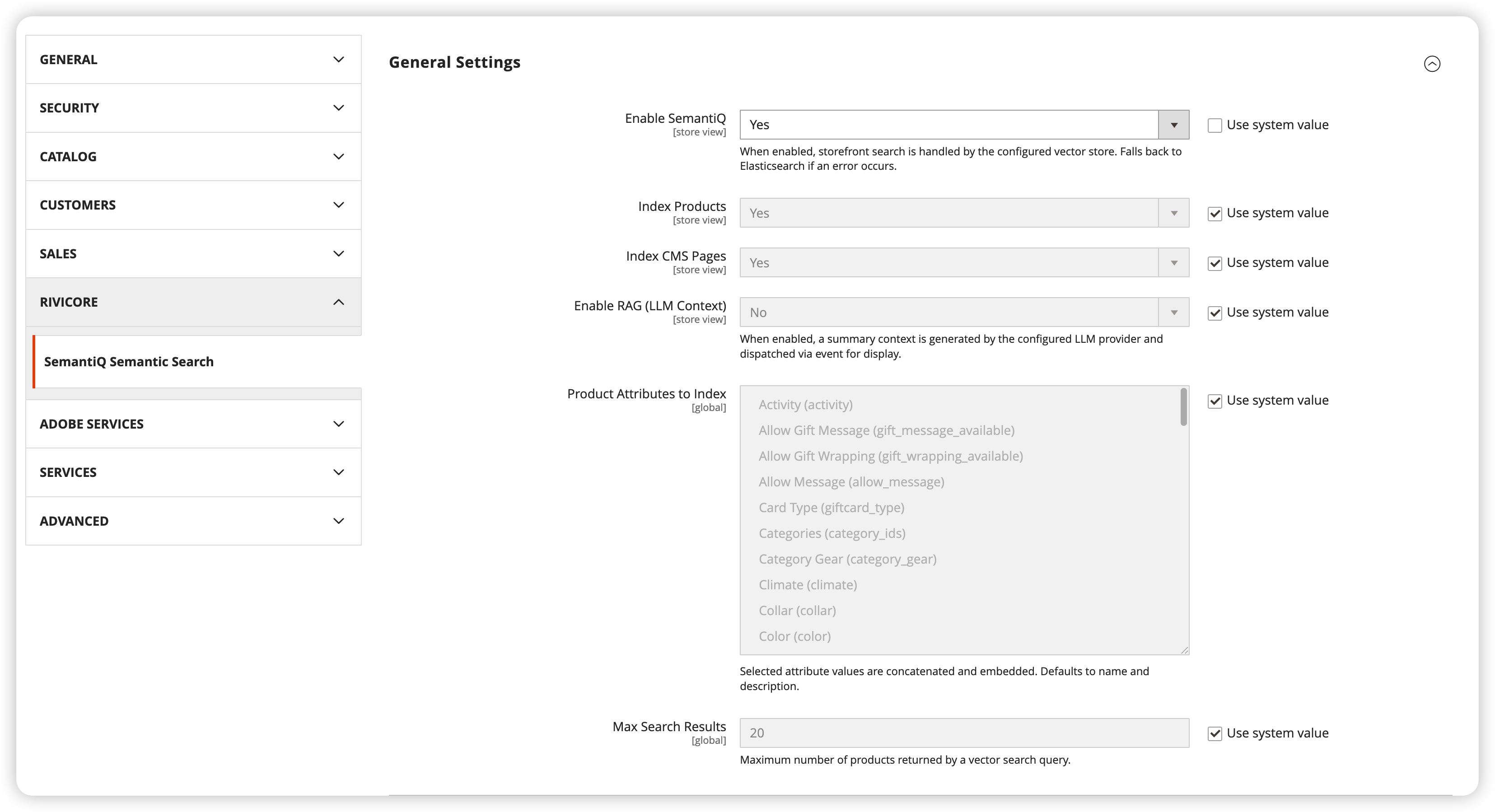 General Settings