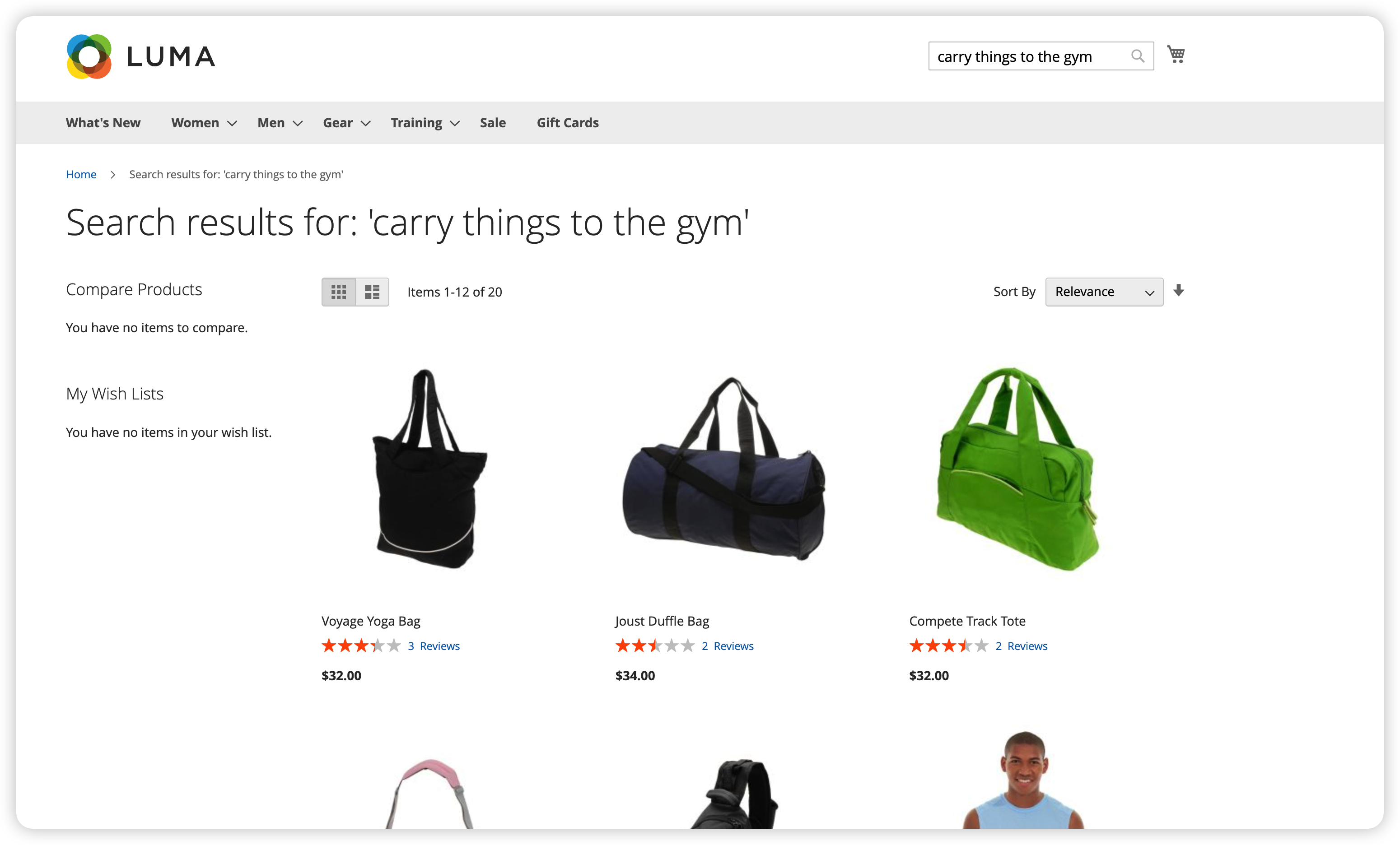 Search results for 'carry things to the gym'