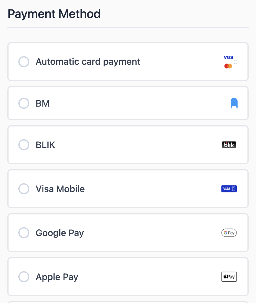 Default Hyvä payment list template
