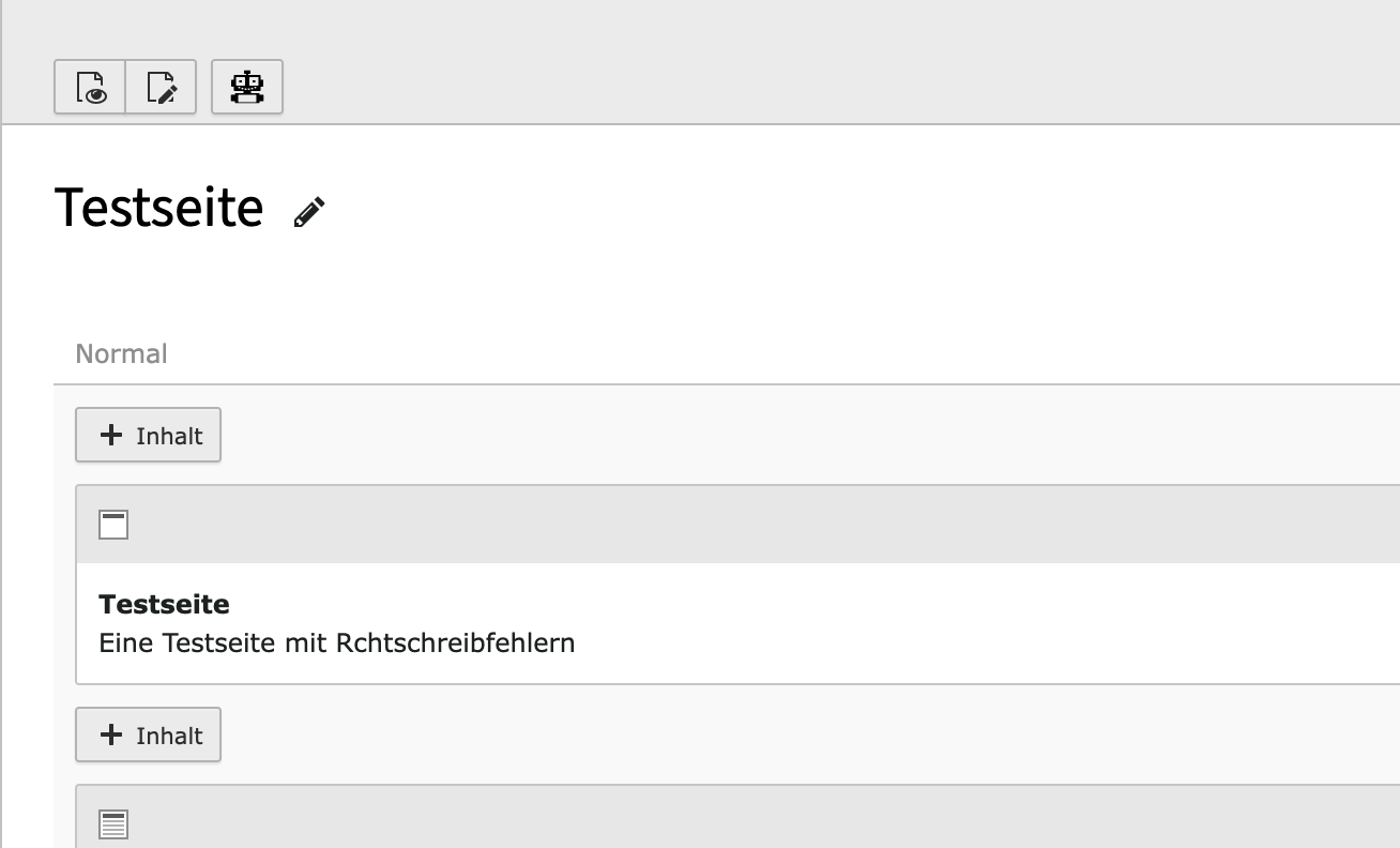 KI-Lektorat module in document header