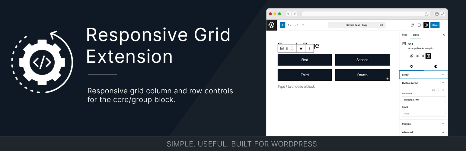 Responsive Grid Extension banner
