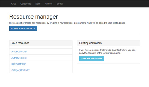 The resource manager interface