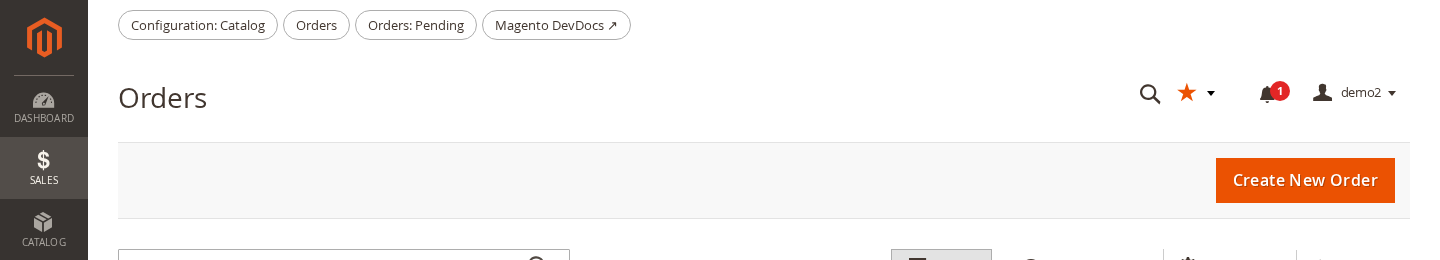 Pinned quick links in the admin header