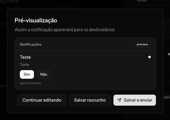 Notification Preview