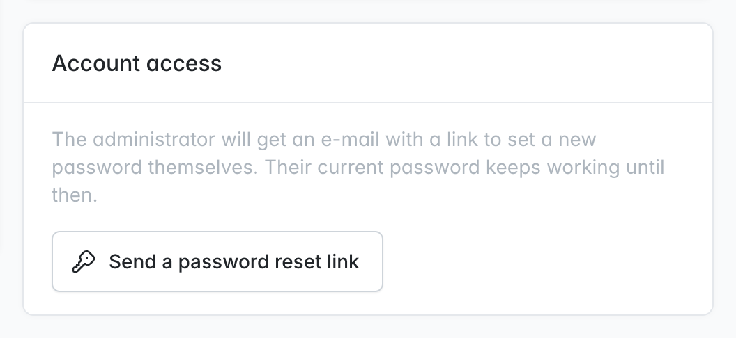 Account access card
