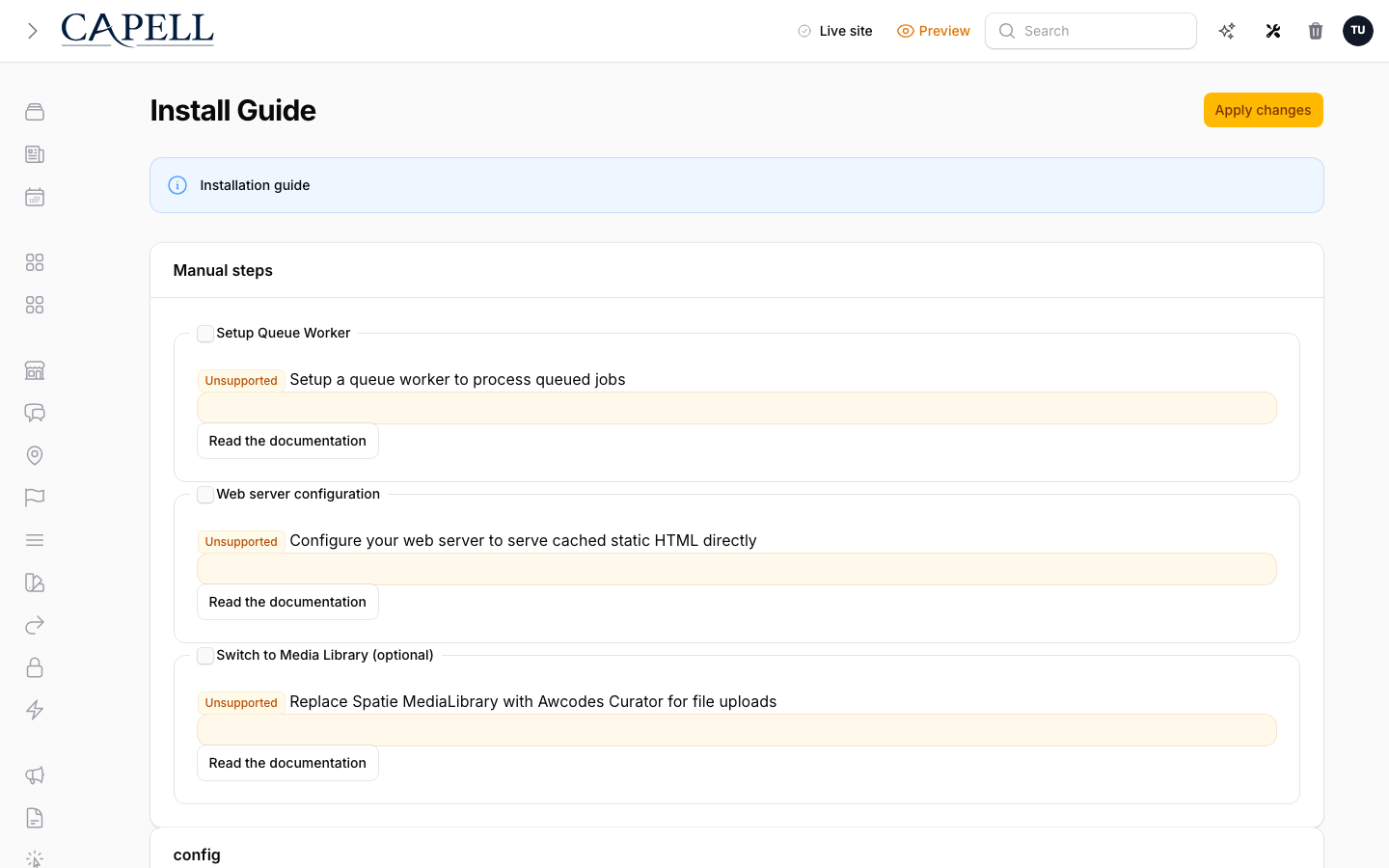 Capell Installer screenshot