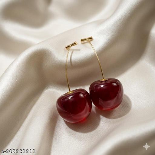 Stylish Earrings Combo Pack of 4 for Women | Cute Floral, Pearl, Bow & Cherry Design Studs | Trendy Fashion Jewelry Set - Chappale