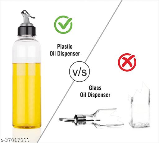 Plastic Oil Dispenser, 1000ml, Pack of 1, Clear - Chappale