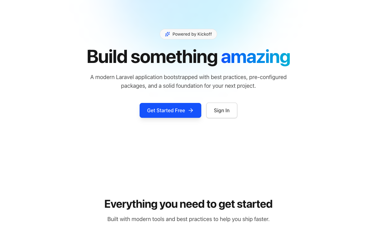Landing Page