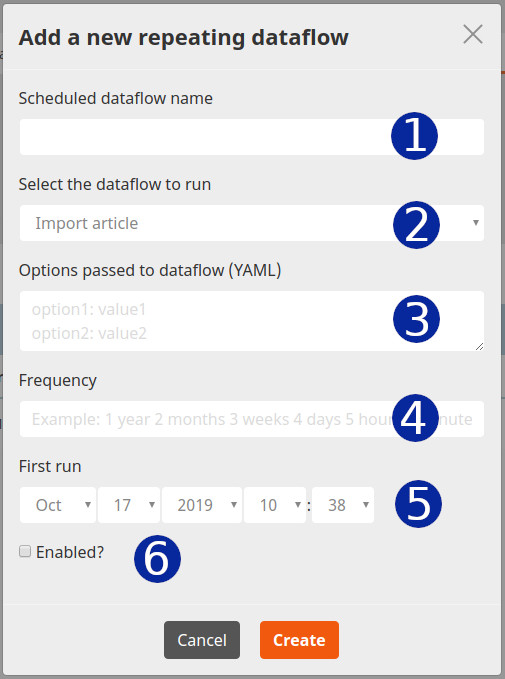 Add a new schedule