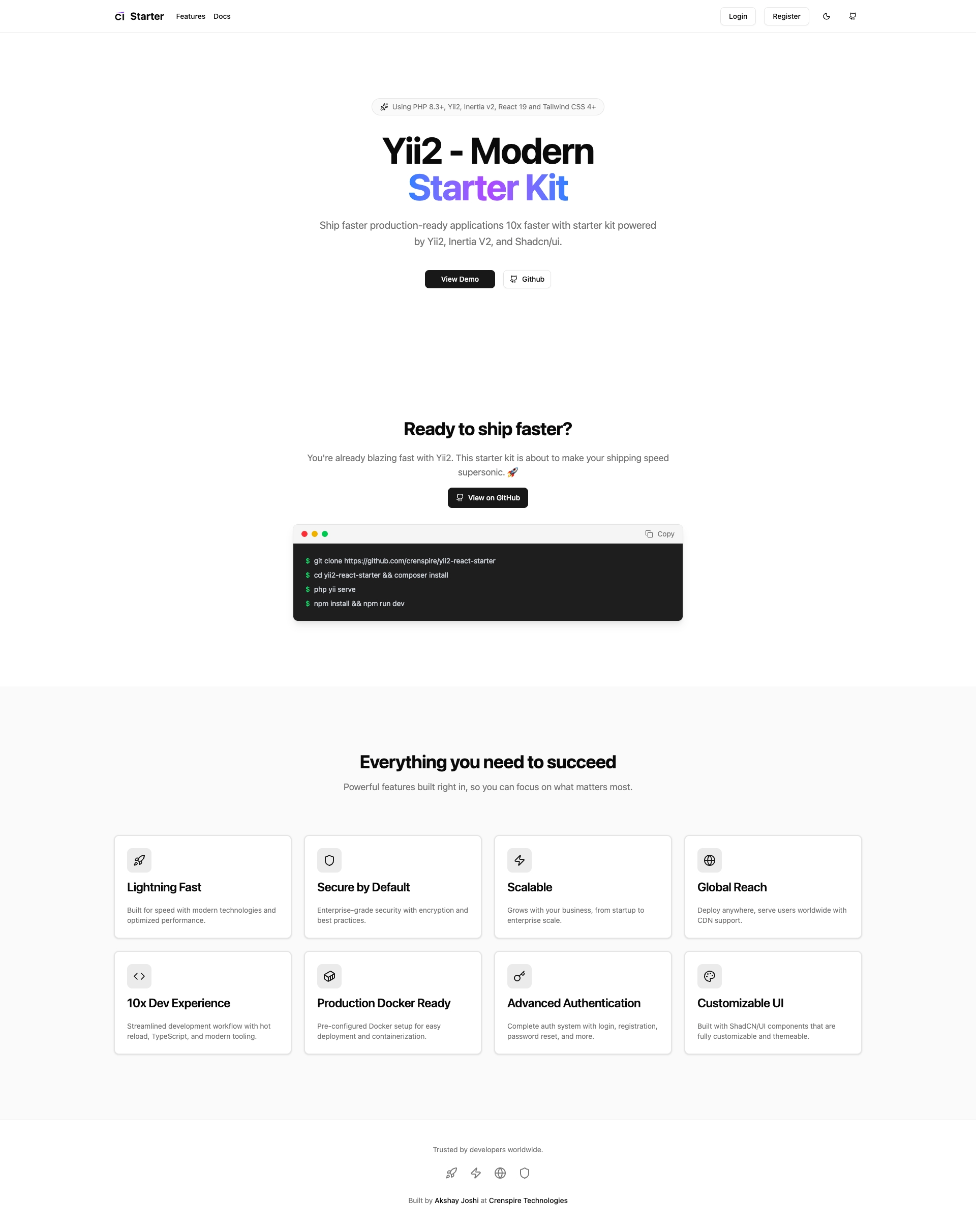 Home Page - Light Theme