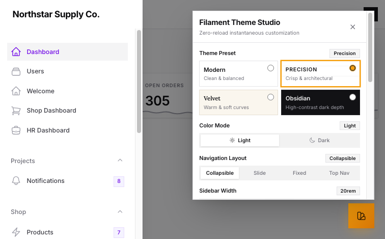 Precision Sharp Theme