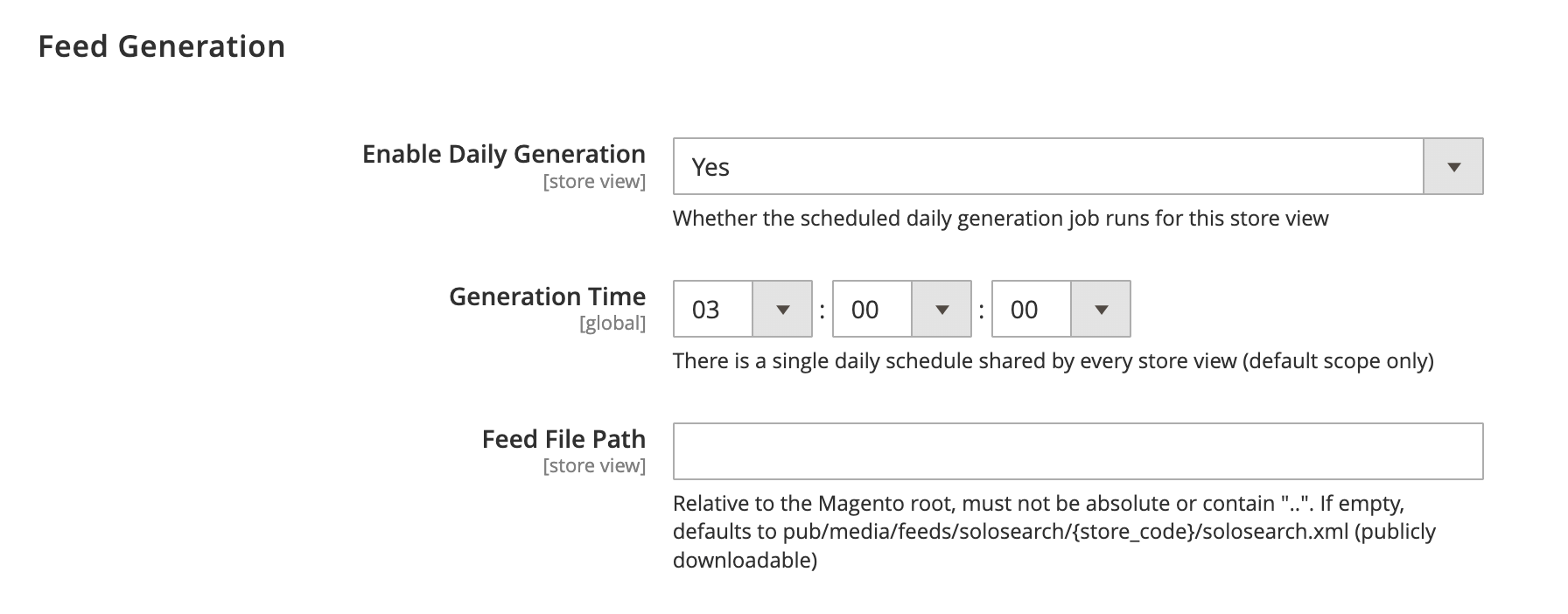 Feed Generation