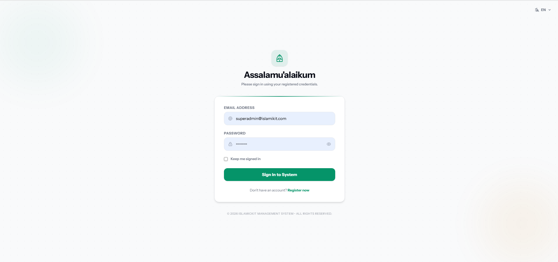 Login
