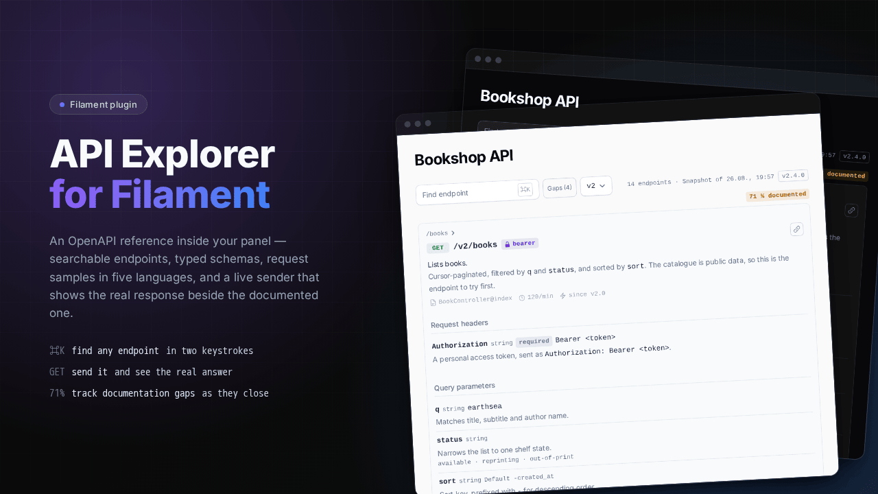 Filament API Explorer