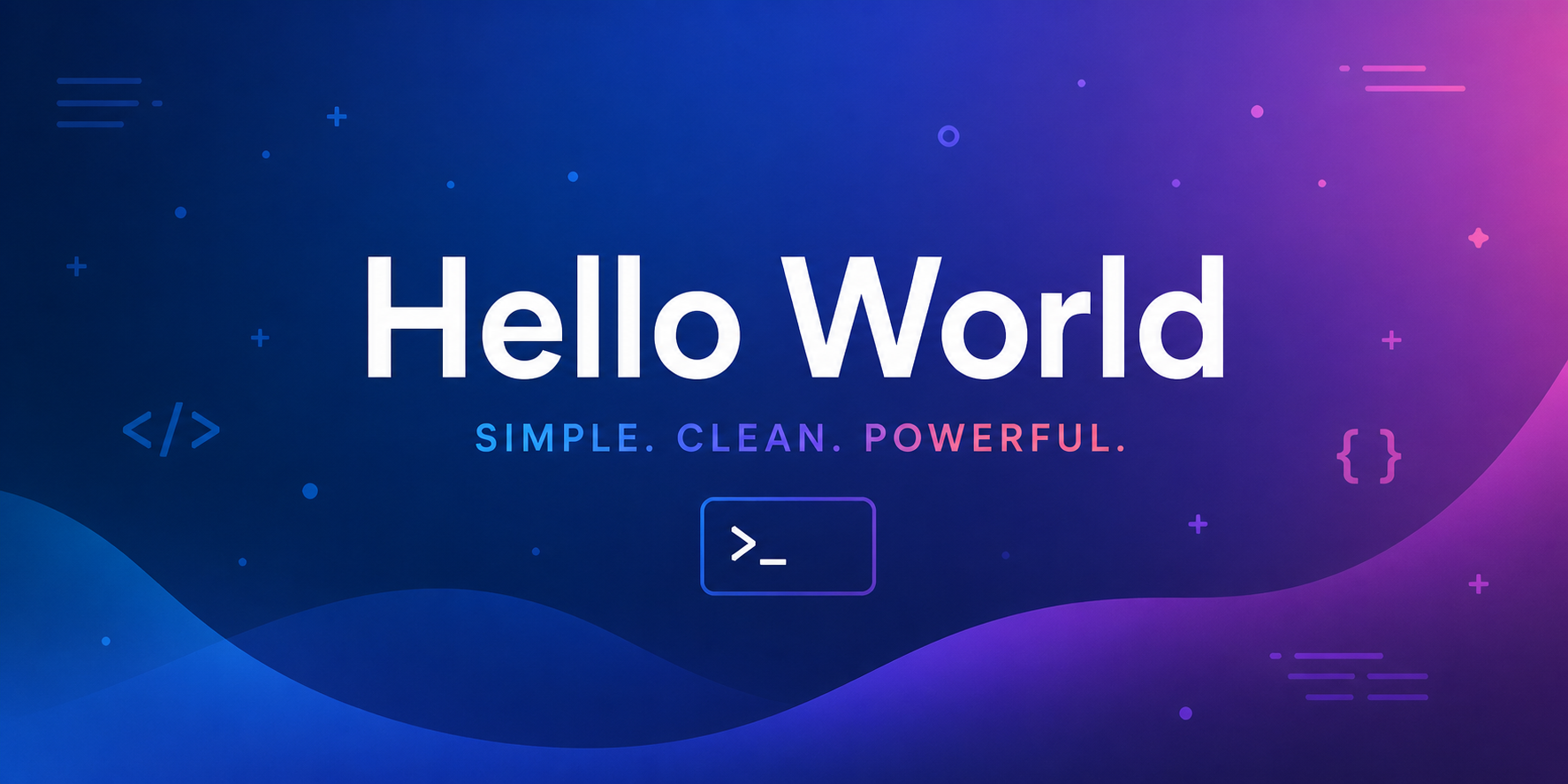 Hello World Banner