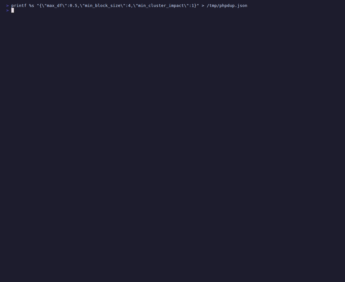 phpdup detecting an optional-segment cluster