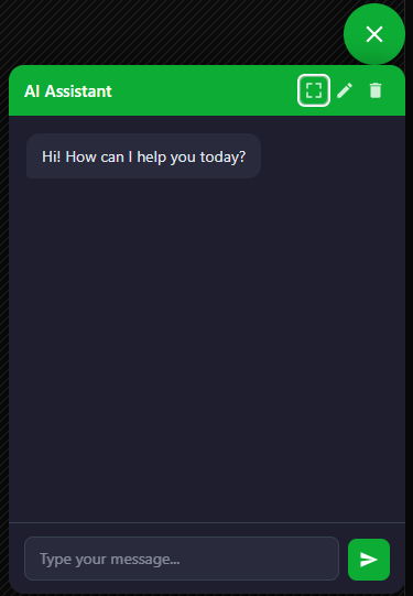 AI Chatbox widget