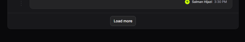 Load more button, dark mode