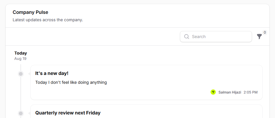 Search field, light mode