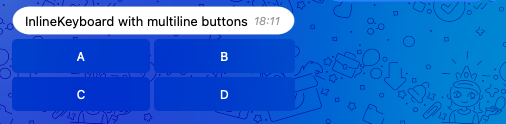 InlineKeyboard with multiline buttons