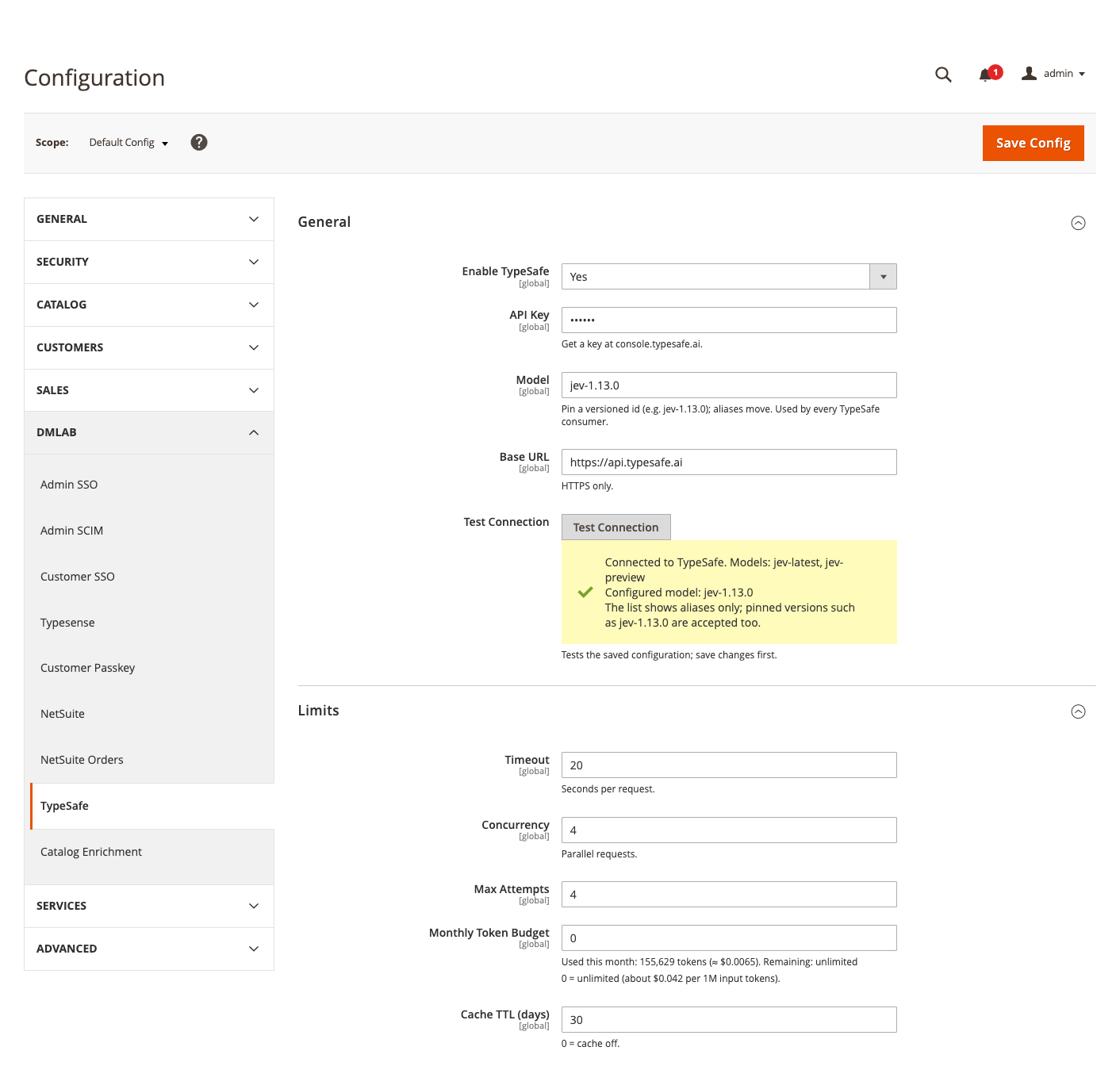 TypeSafe settings