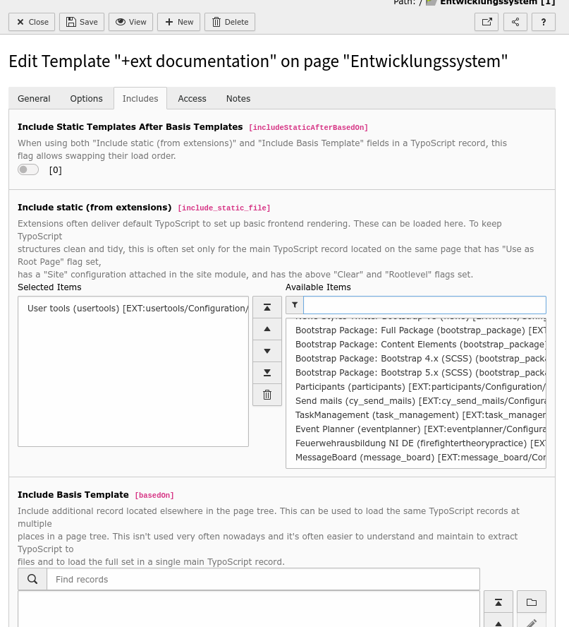 Add the plugin typoscript to the static template