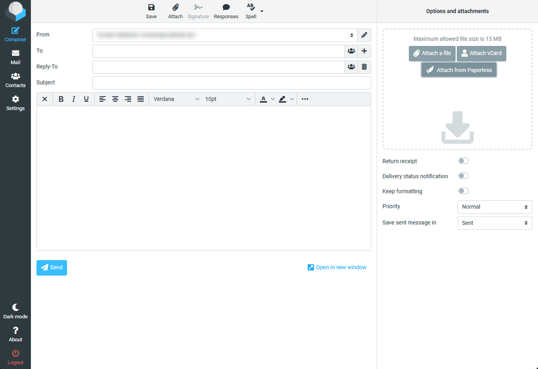 End-to-end demo: searching Paperless from compose, picking a document, and attaching it