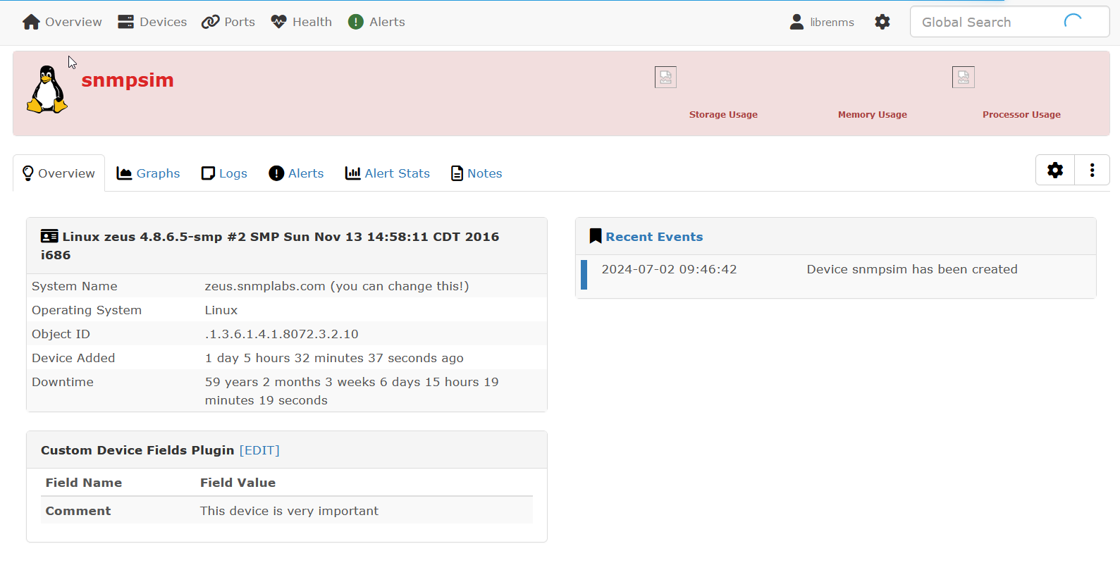 Device Custom Fields