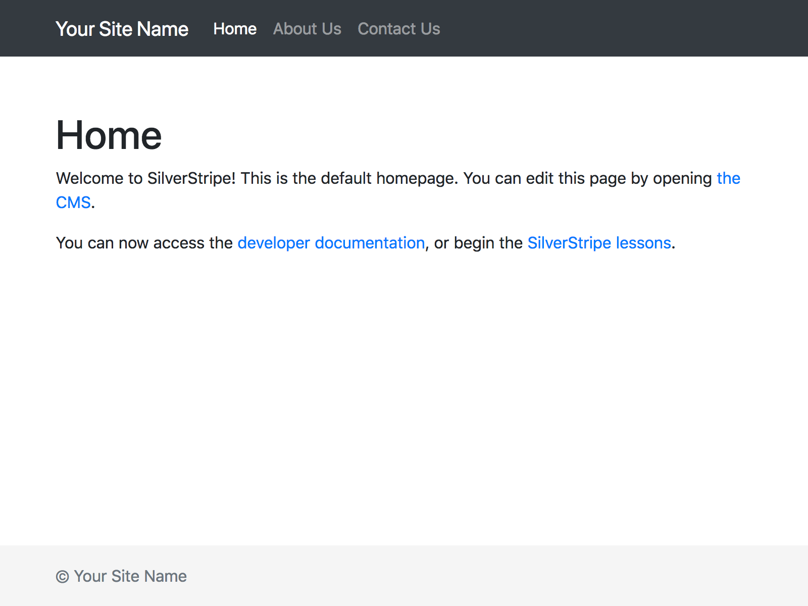 Bootstrap 4.5.2 theme for SilverStripe 4